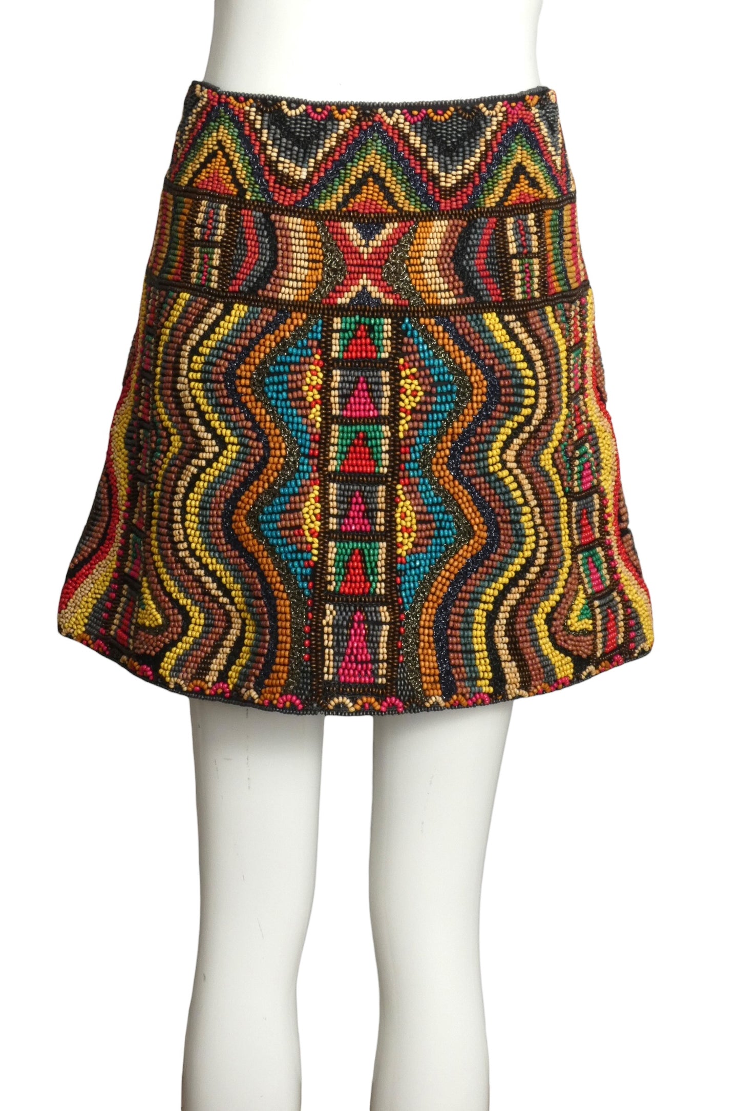 2017 Beaded Mini Skirt, Size 8