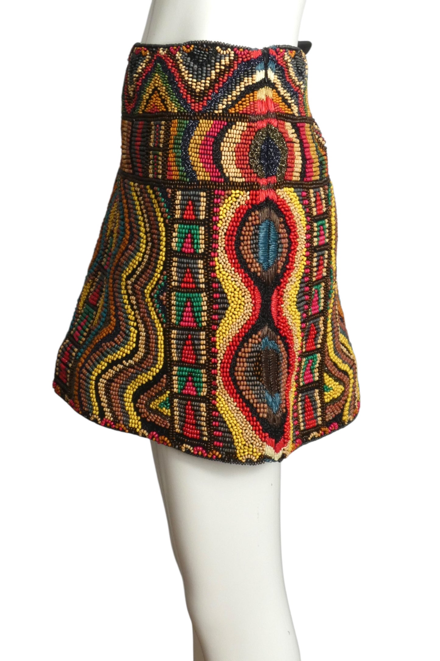 2017 Beaded Mini Skirt, Size 8