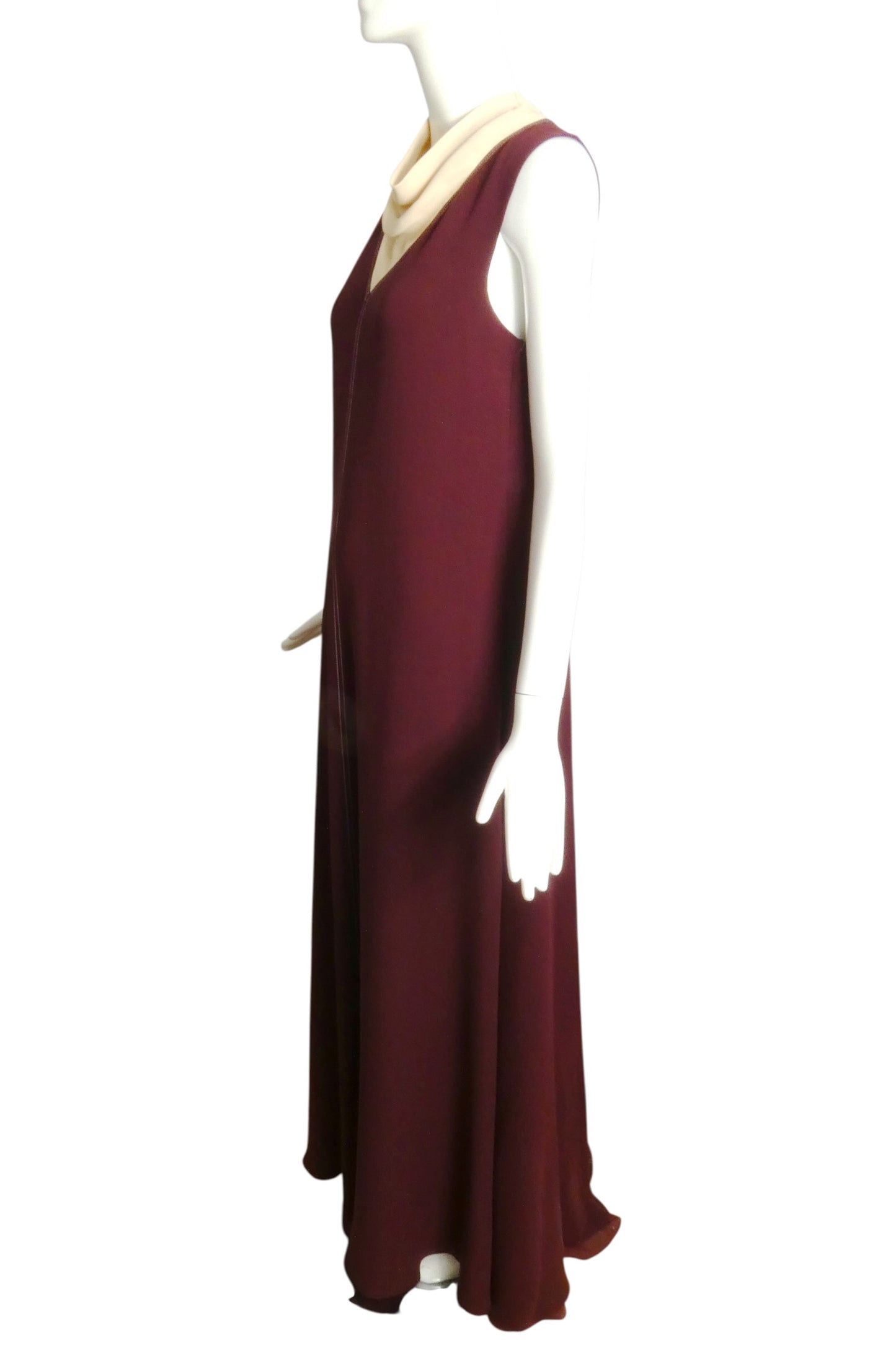 2018 NWT Silk Crepe Maxi Dress, Size 6