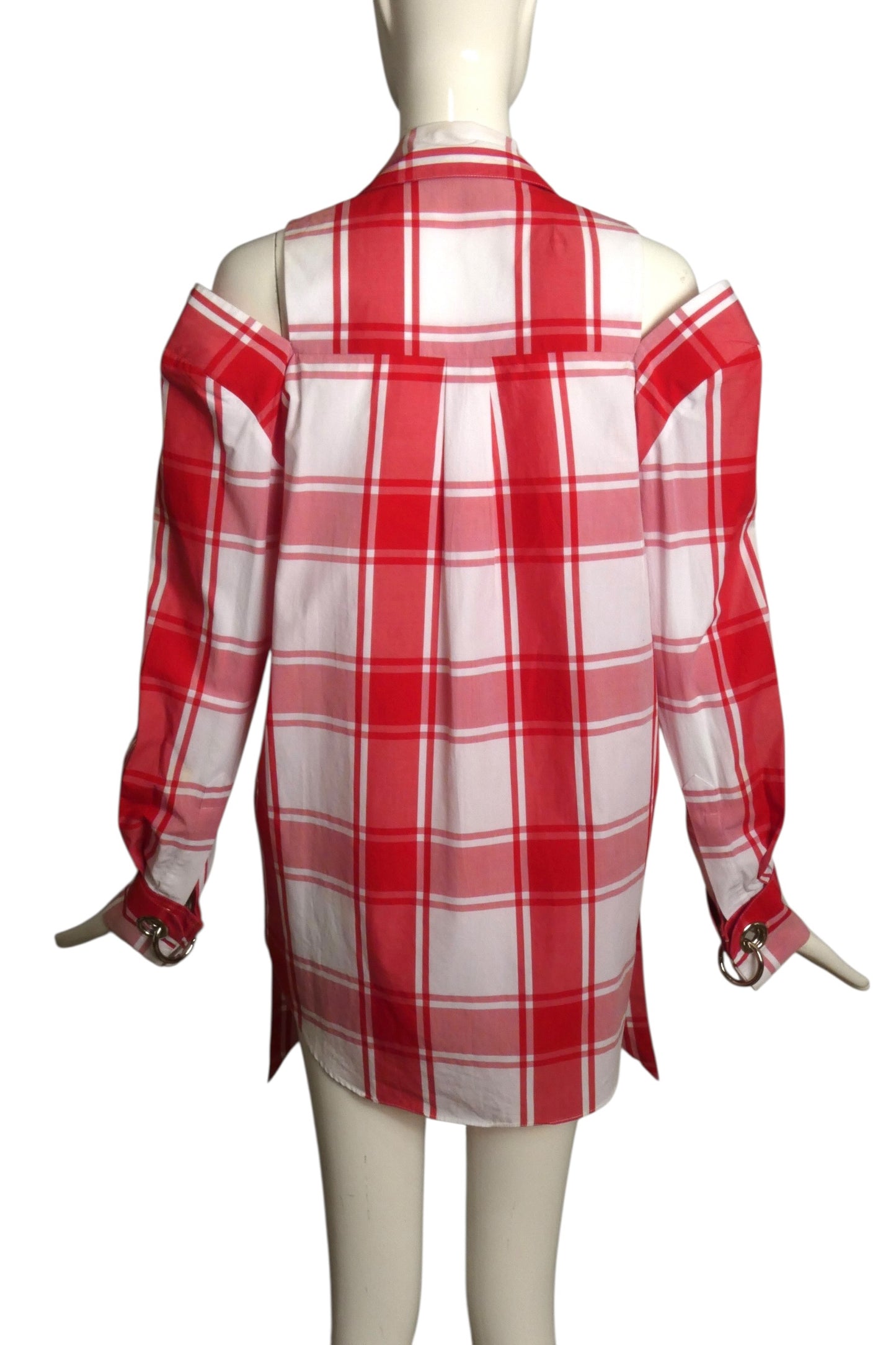 2018 Cotton Plaid Blouse, Size 0