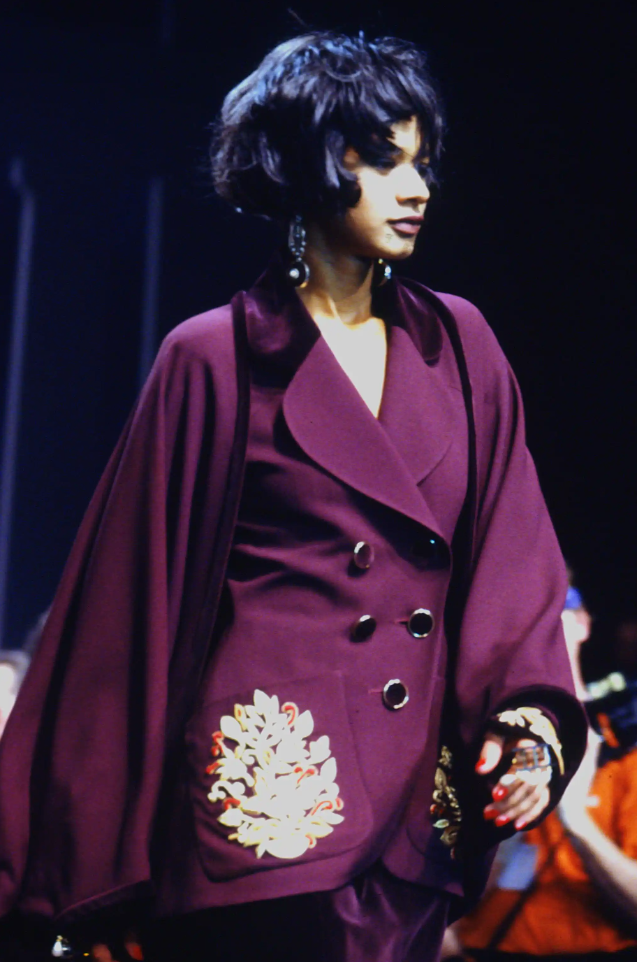 1990 Lesage Embroidered Wool Crepe Jacket, Size-4