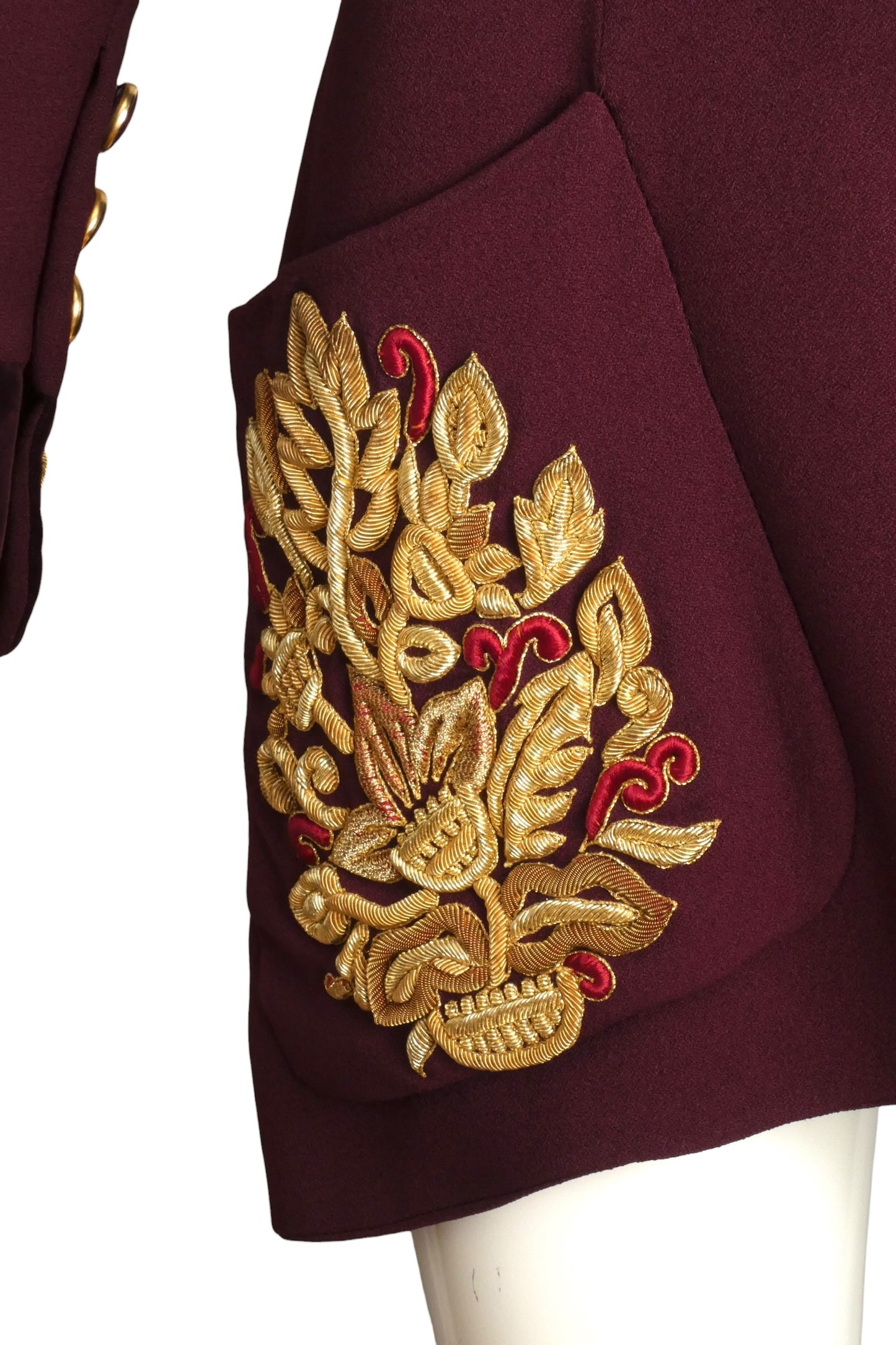 1990 Lesage Embroidered Wool Crepe Jacket, Size-4