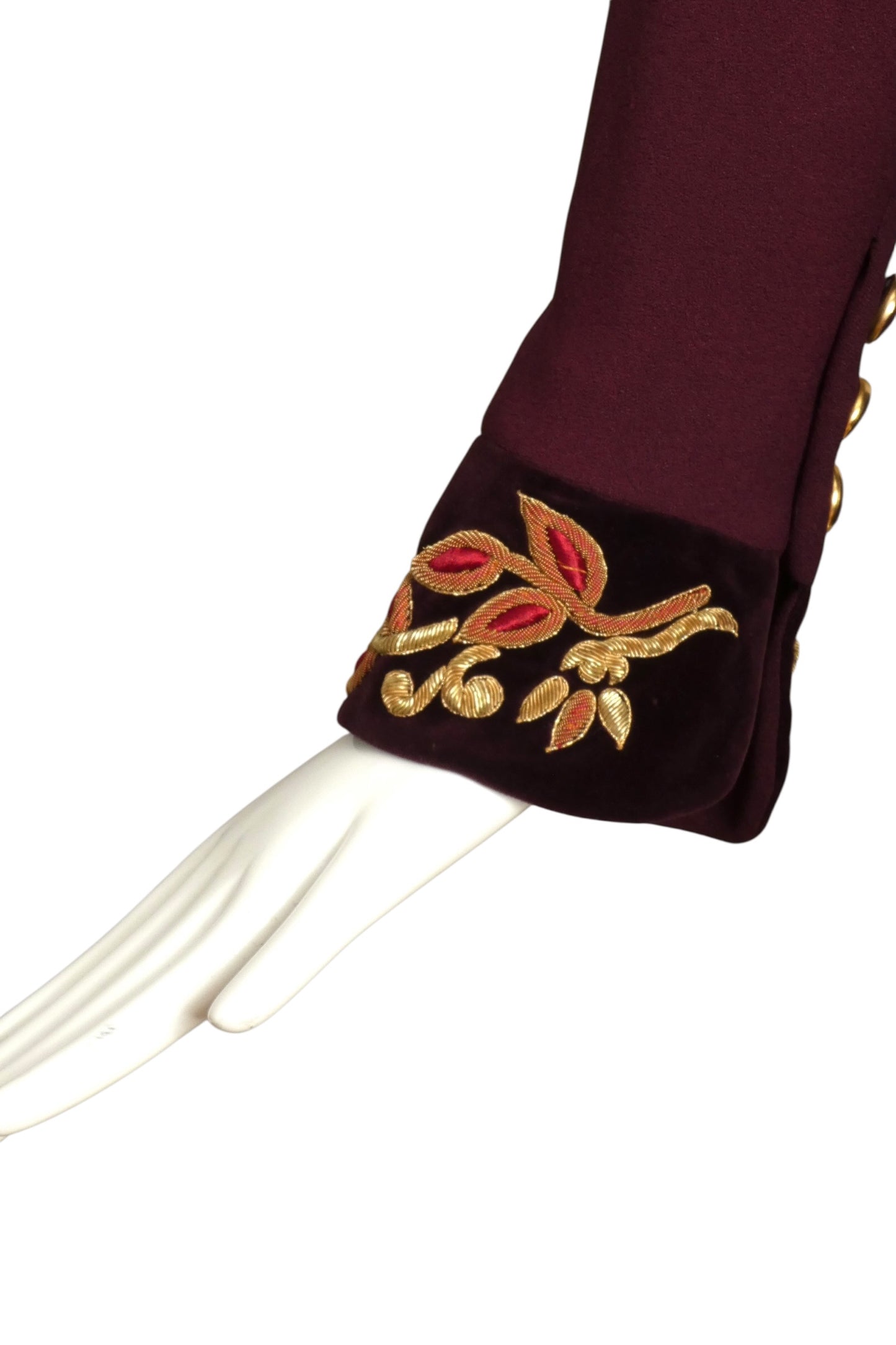 1990 Lesage Embroidered Wool Crepe Jacket, Size-4