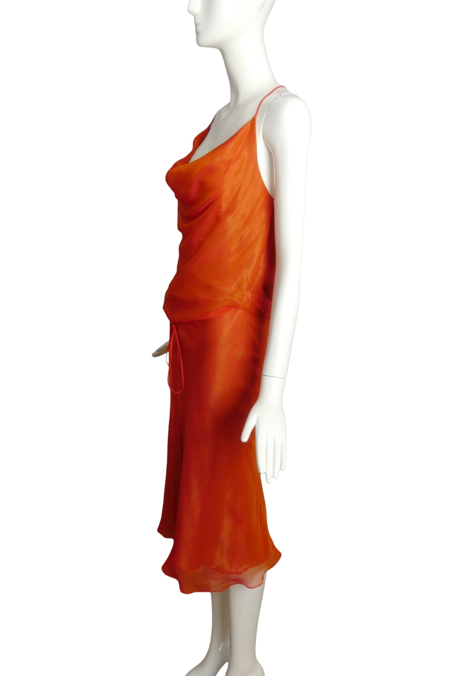 1997 Chiffon Bias Cut Dress, Size 8