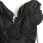 1980s Taffeta & Ribbon Cocktail Dress, Size-6