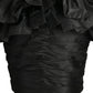 1980s Taffeta & Ribbon Cocktail Dress, Size-6