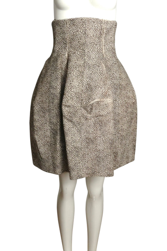 1990s Calfskin Skirt, Size 6