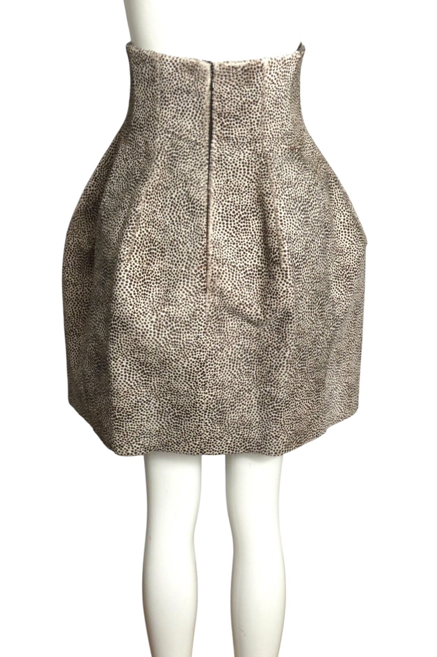 1990s Calfskin Skirt, Size 6