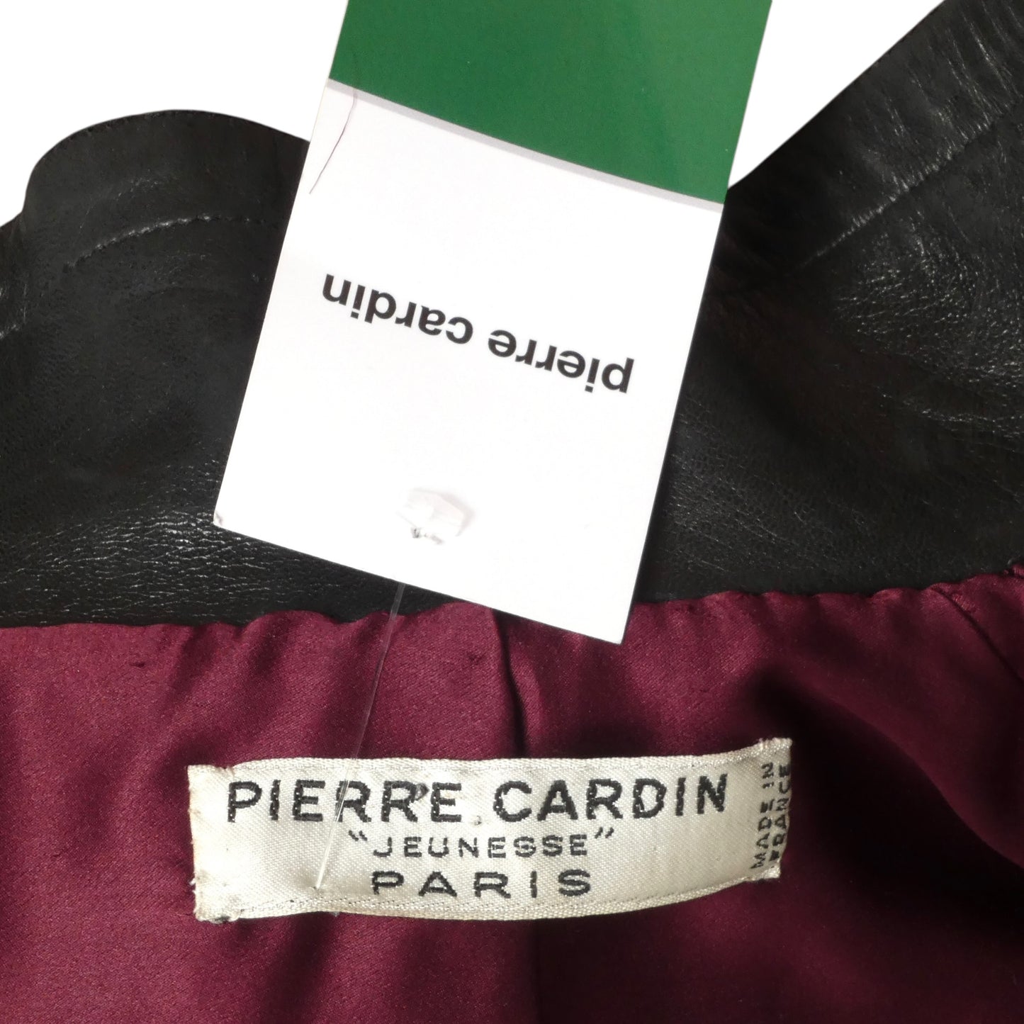 PIERRE CARDIN - 1970s Burgundy Fur & Leather Coat, Size 4