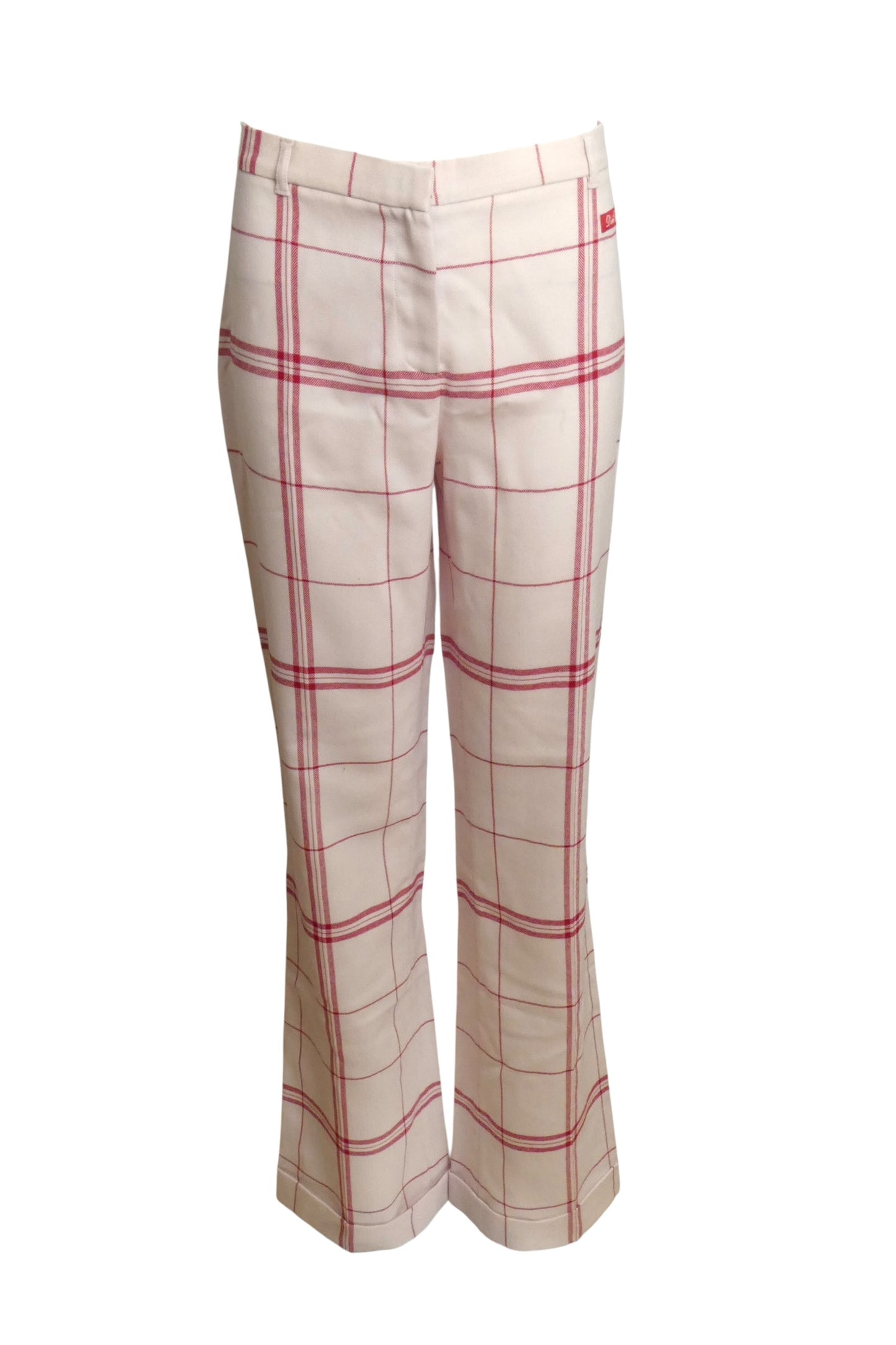 2000s Wool "Dish Cloth" Trousers, Size 10