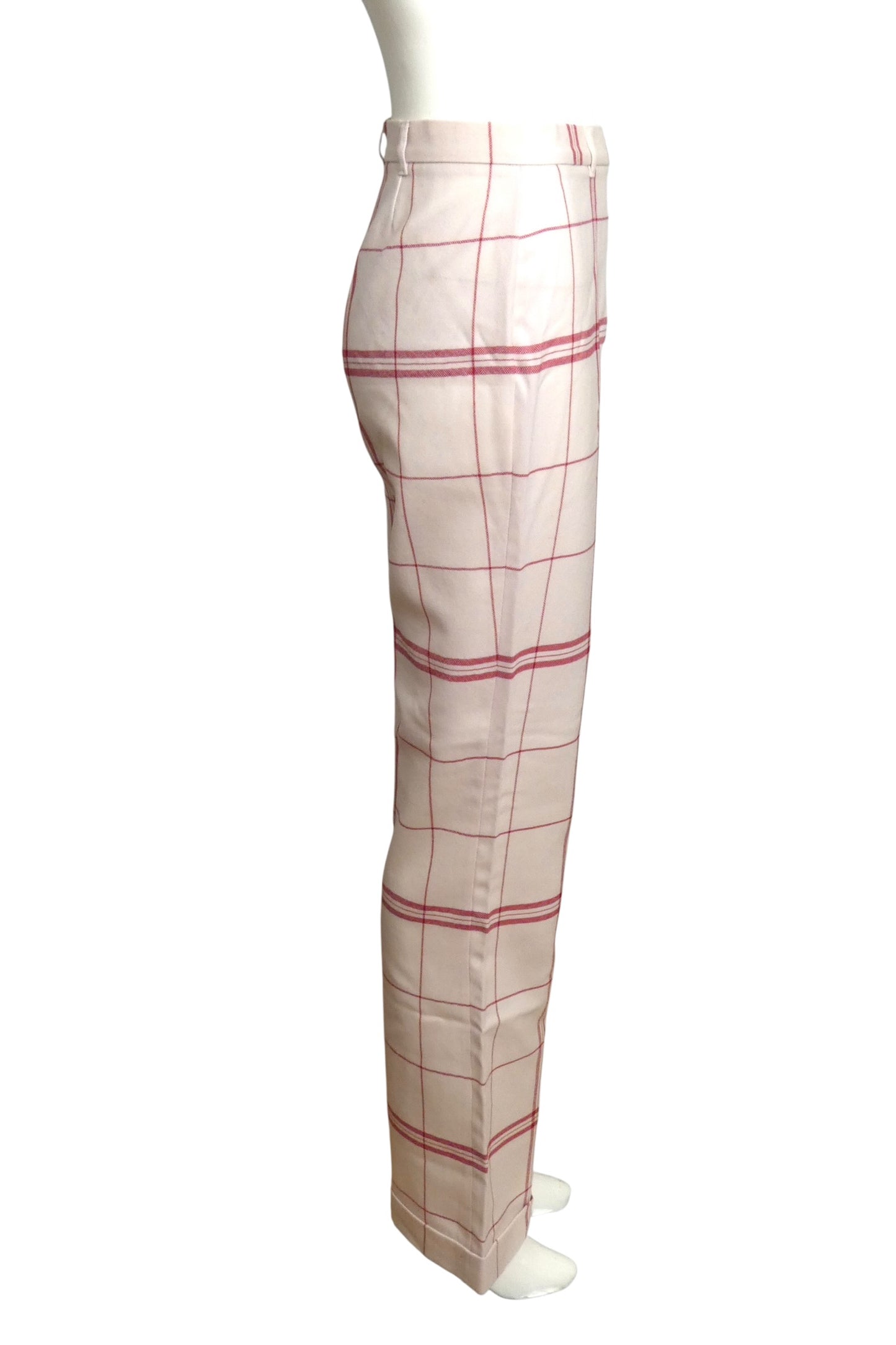 2000s Wool "Dish Cloth" Trousers, Size 10