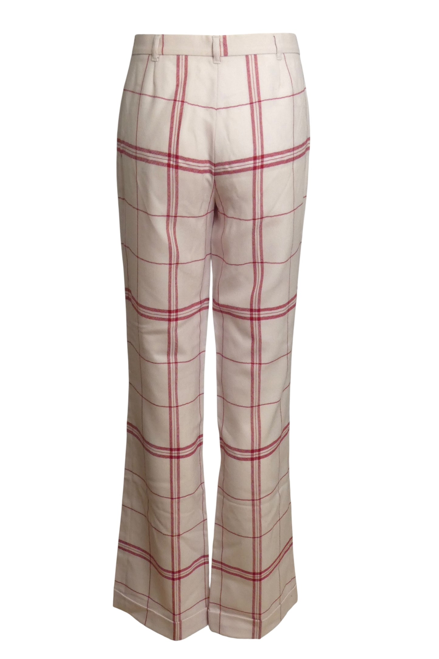 2000s Wool "Dish Cloth" Trousers, Size 10