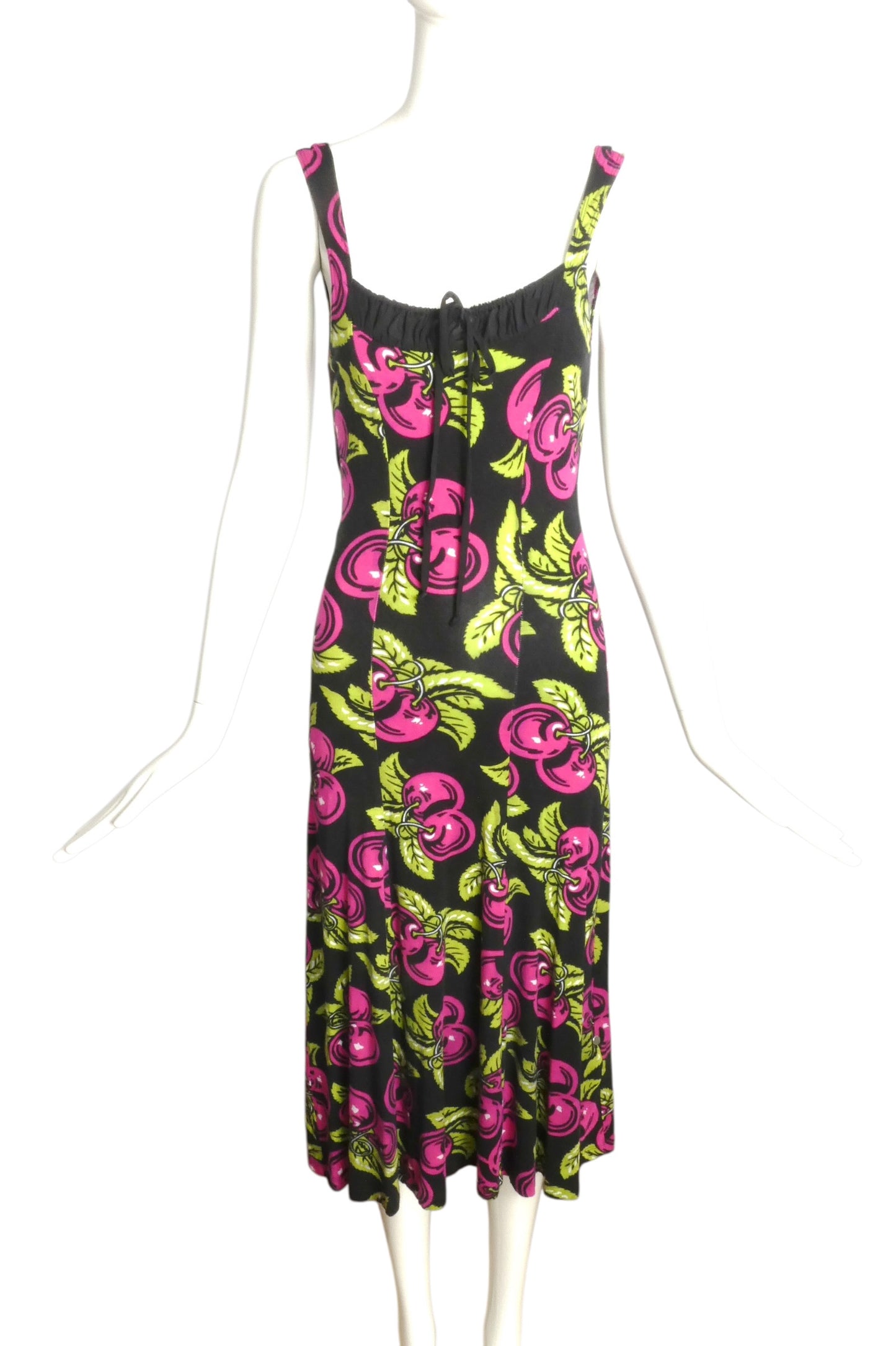 1990s Cotton Print Dress, Size 4P