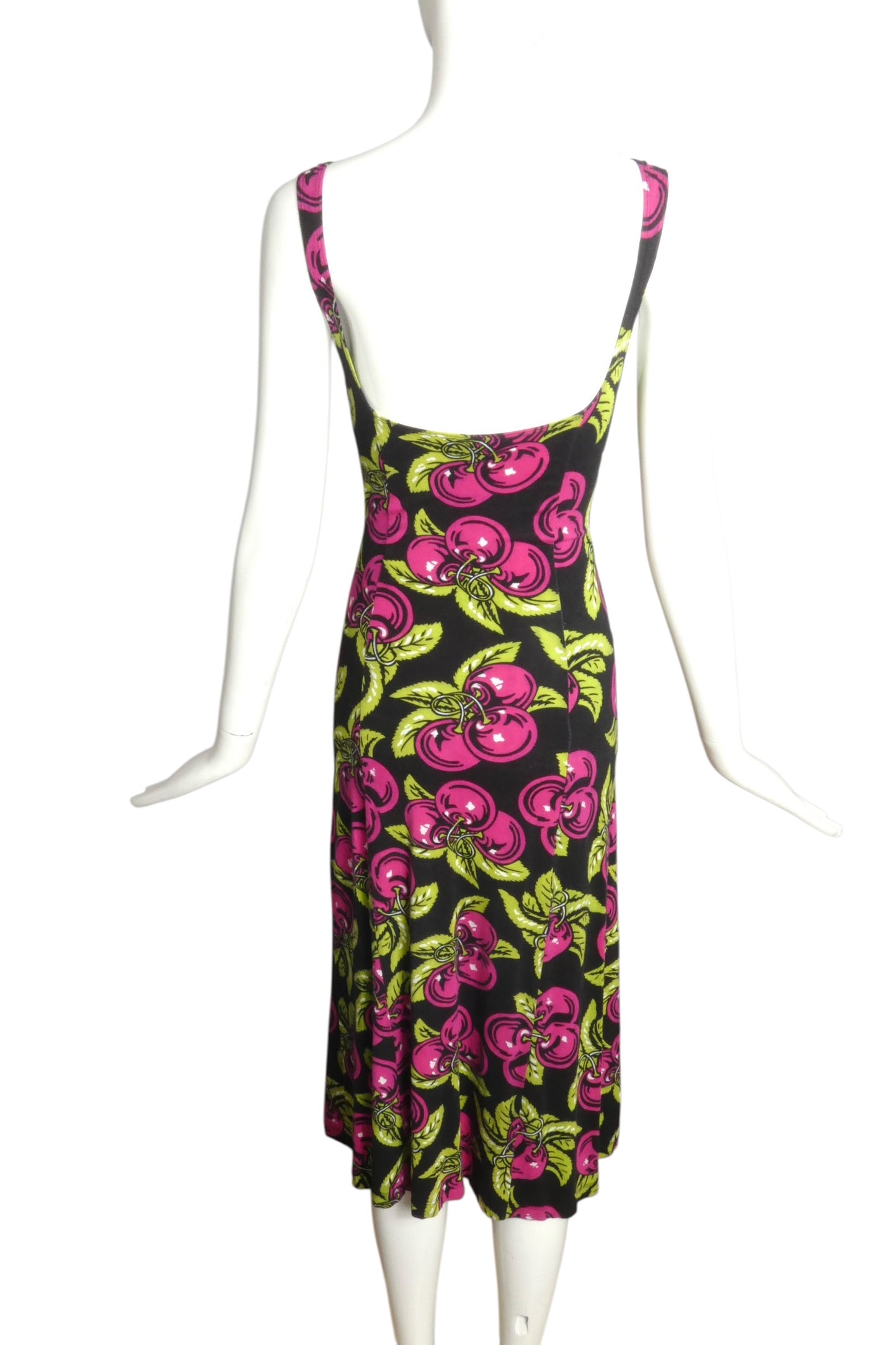 1990s Cotton Print Dress, Size 4P