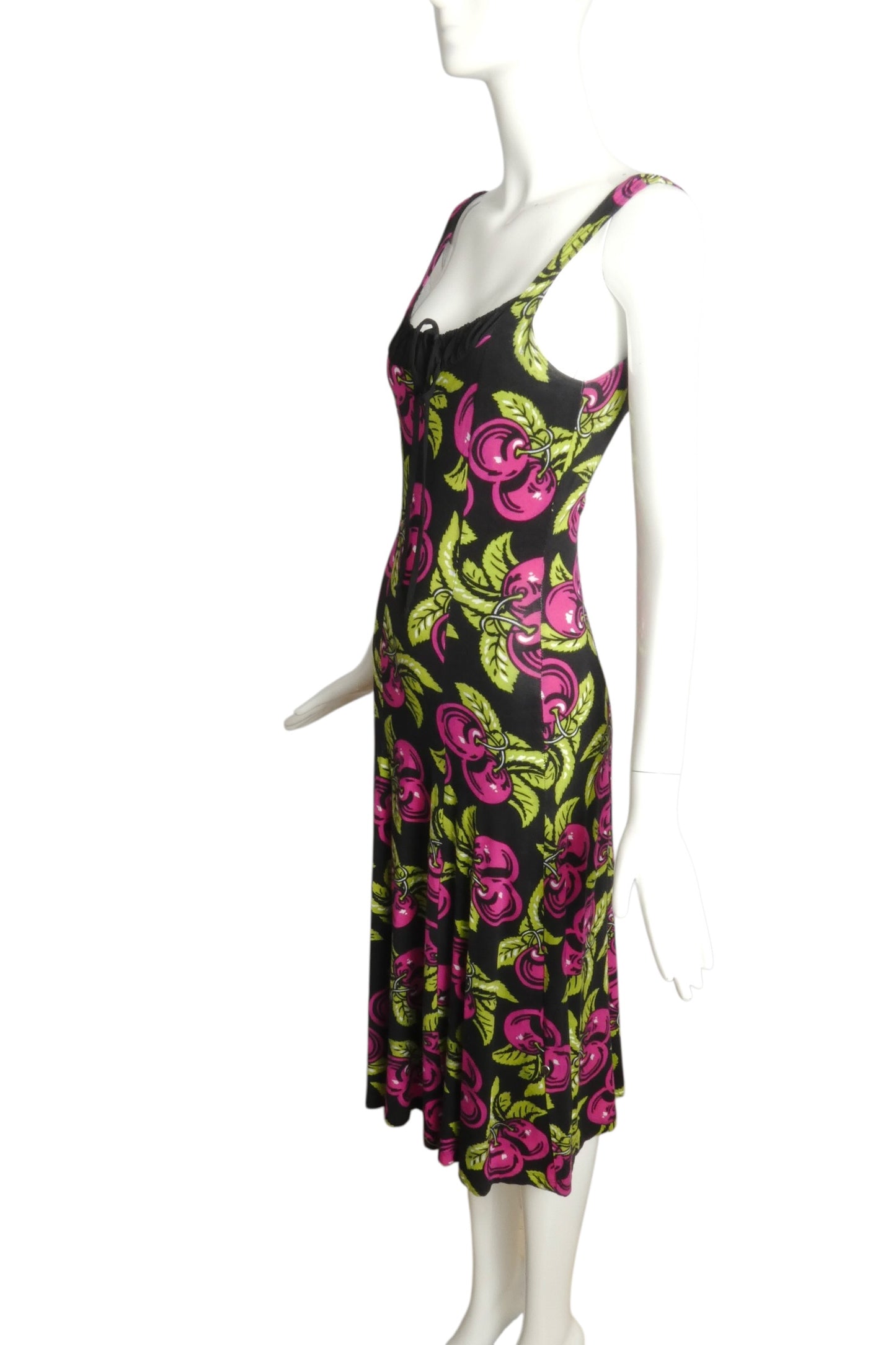 1990s Cotton Print Dress, Size 4P