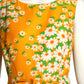 1970s Floral Print Dress, Size 6
