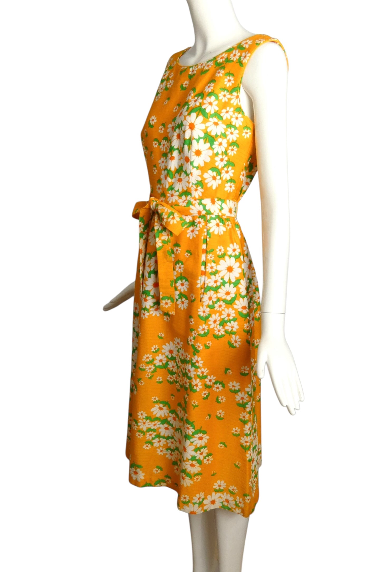 1970s Floral Print Dress, Size 6