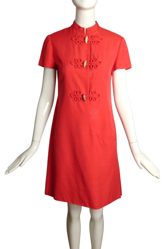 1970s Silk Dress, Size 6