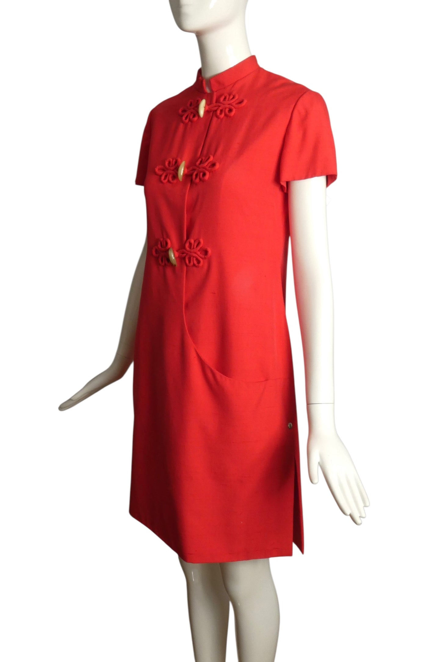 1970s Silk Dress, Size 6