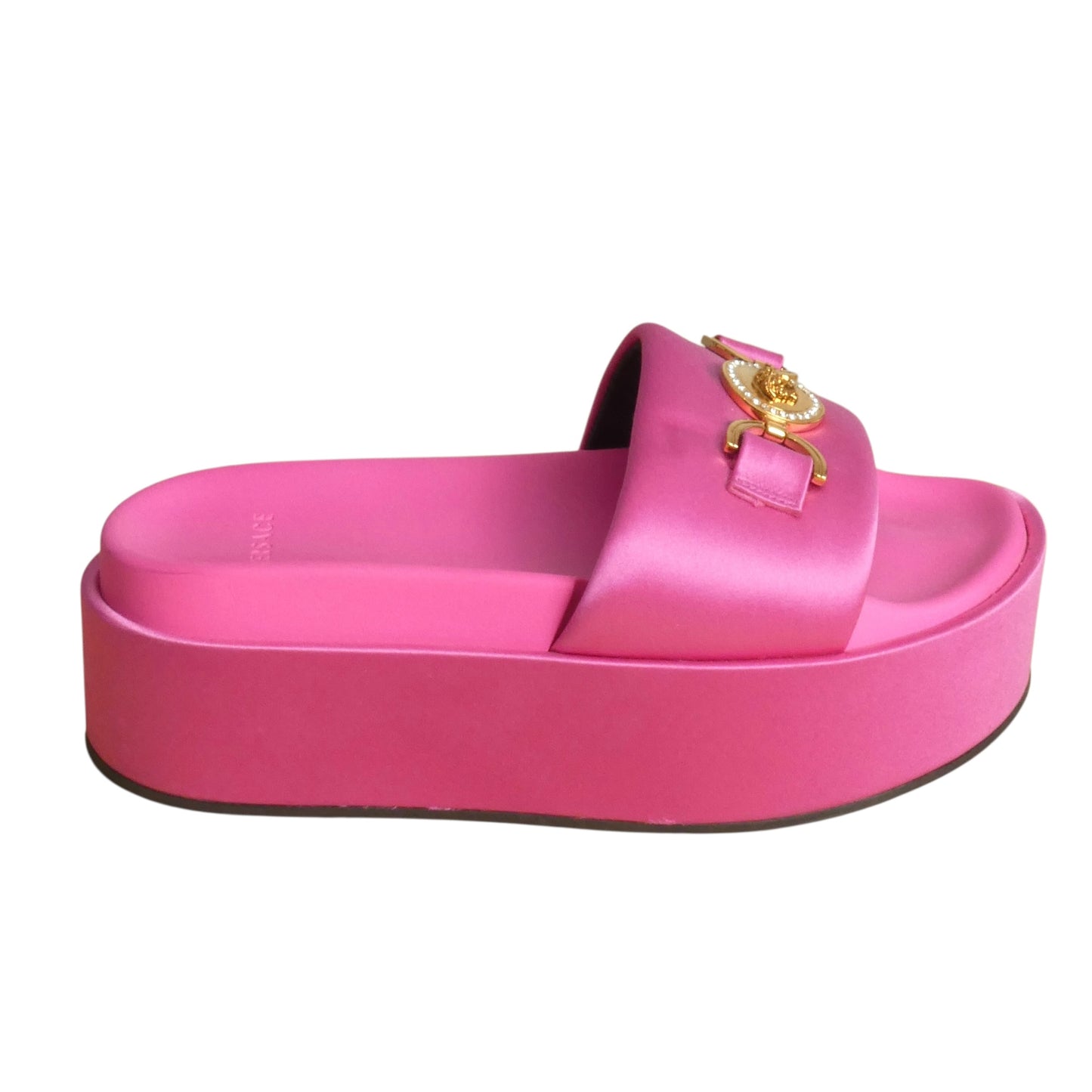 2023 Biggie Satin Platform Sandals, Size-38