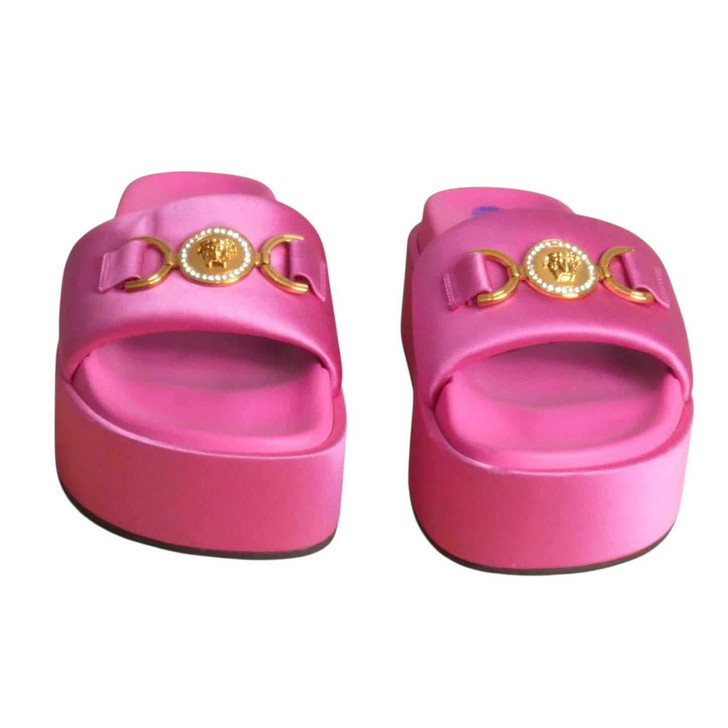 2023 Biggie Satin Platform Sandals, Size-38