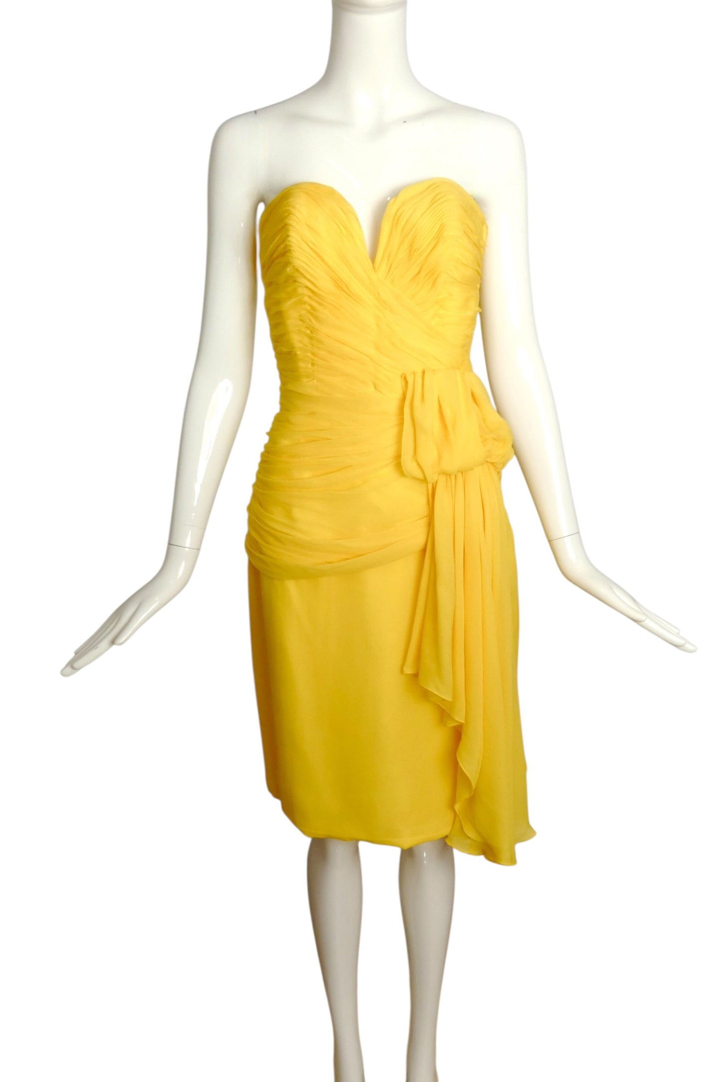 1980s 2pc Chiffon Dress, Size 6