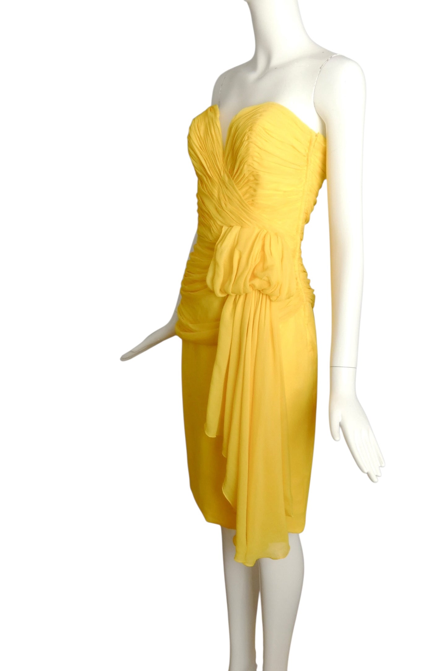 1980s 2pc Chiffon Dress, Size 6