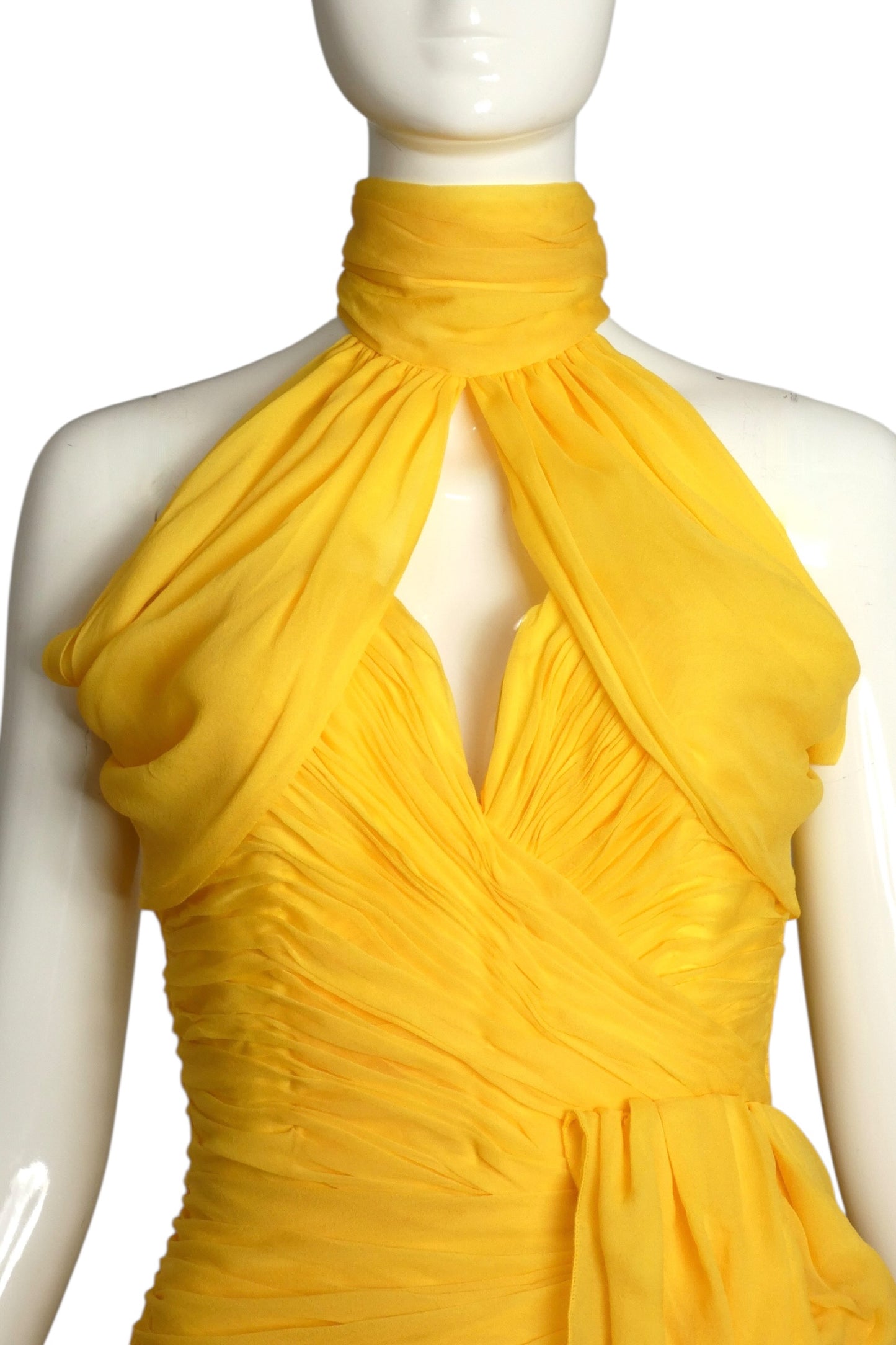 1980s 2pc Chiffon Dress, Size 6