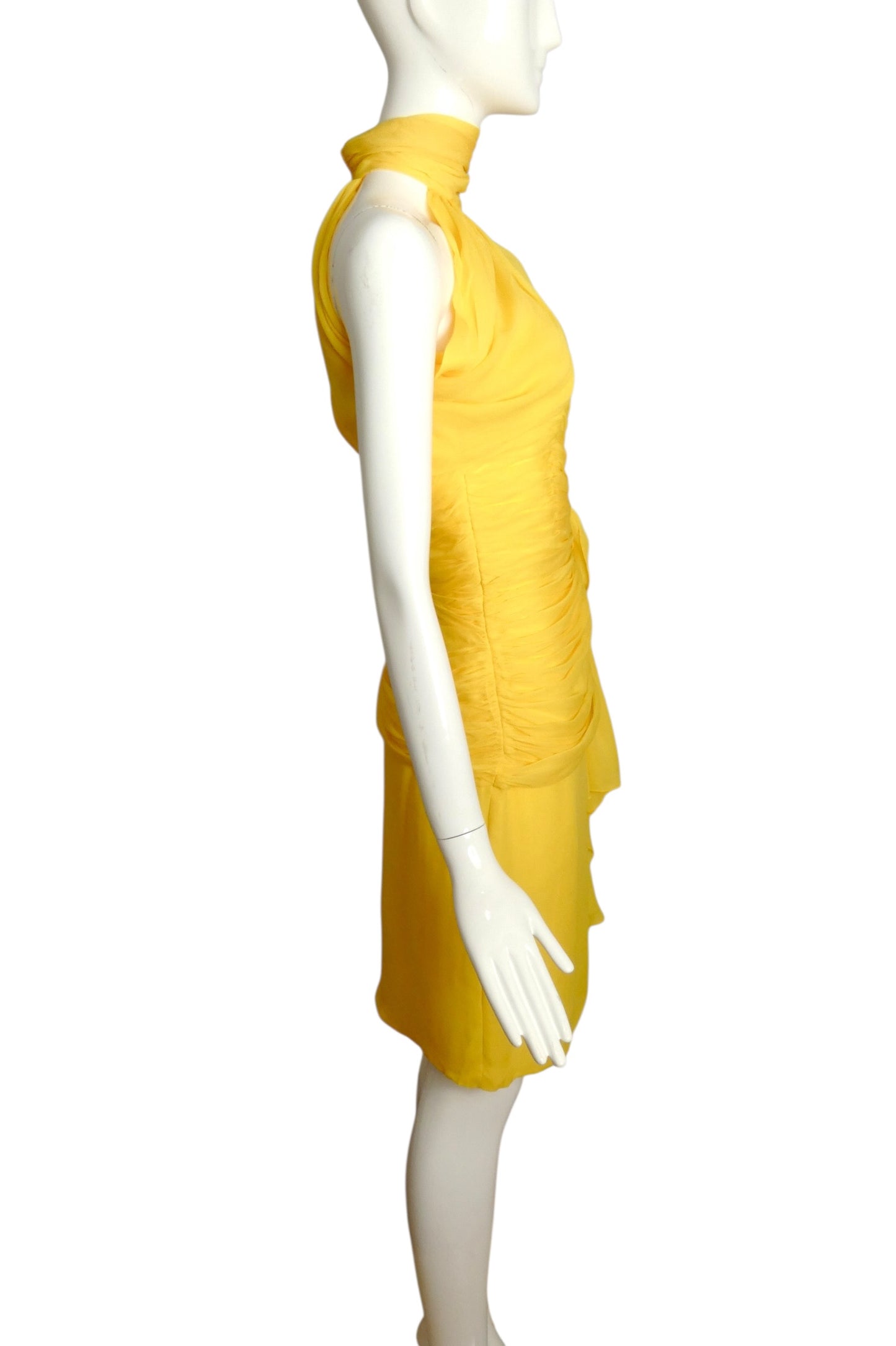 1980s 2pc Chiffon Dress, Size 6