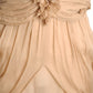 2010s NWT Chiffon Pleated & Draped Dress, Size 6