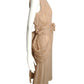 2010s NWT Chiffon Pleated & Draped Dress, Size 6