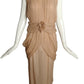 2010s NWT Chiffon Pleated & Draped Dress, Size 6