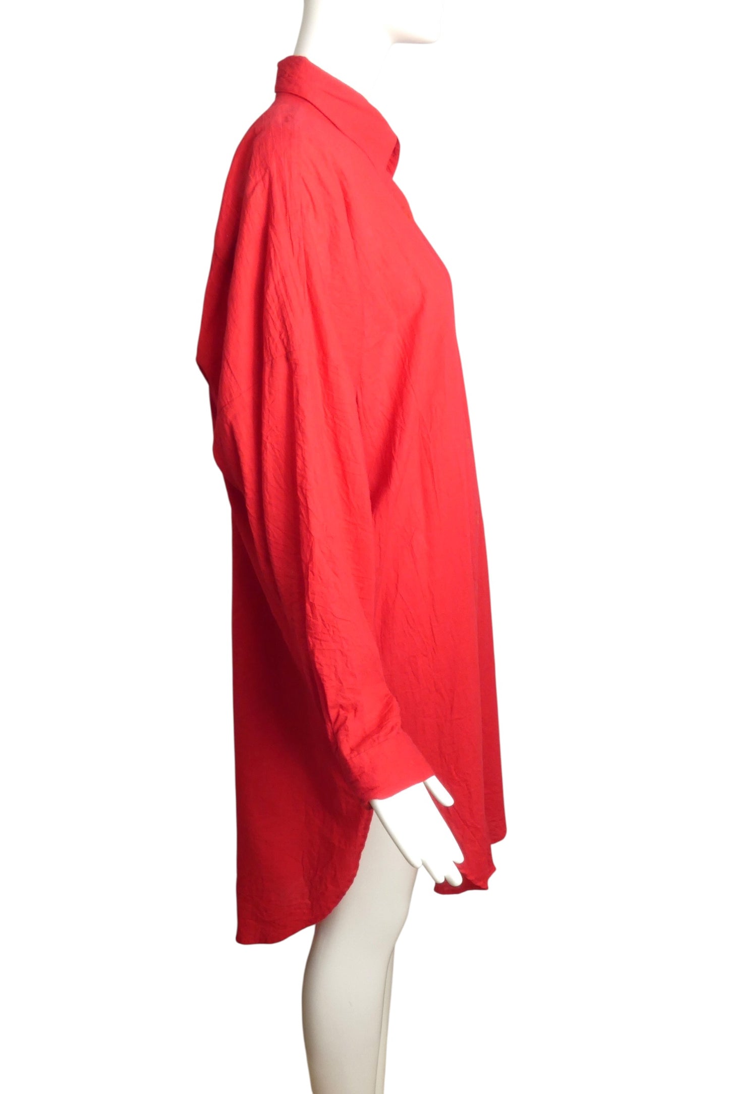 1980s Oversized Cotton Shirt Dress, Size-Small