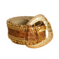 1990s Pressed Leather & Studded Belt