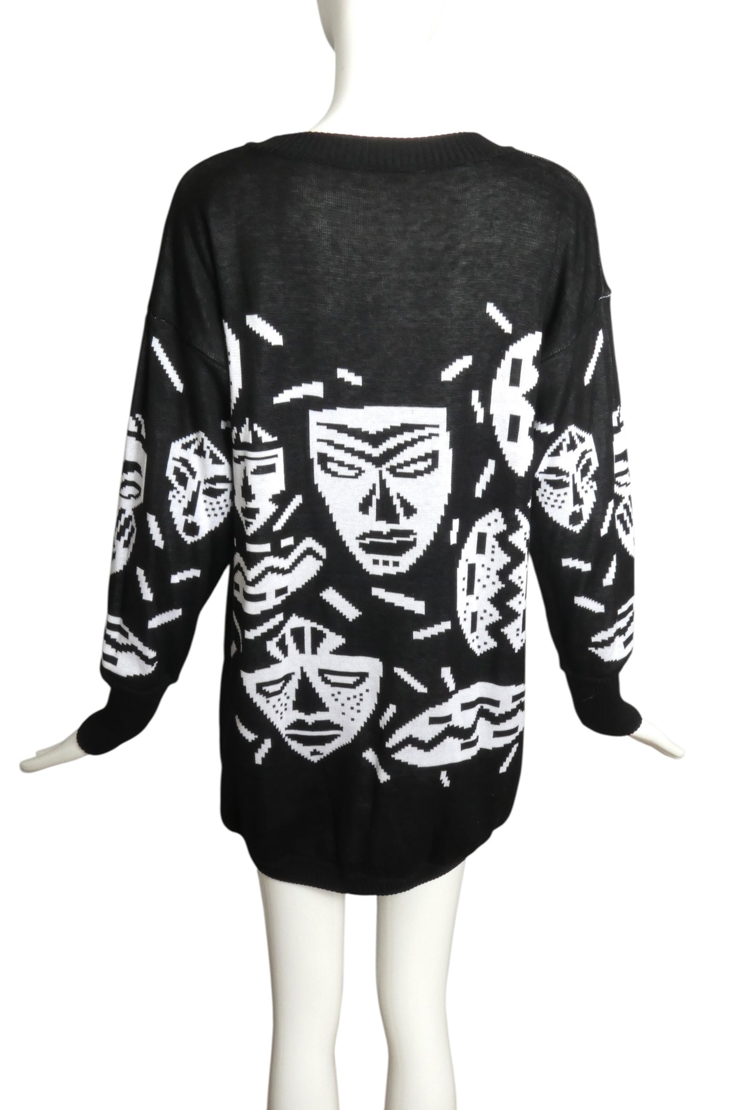 1980s Cotton Tunic Sweater, Size 8