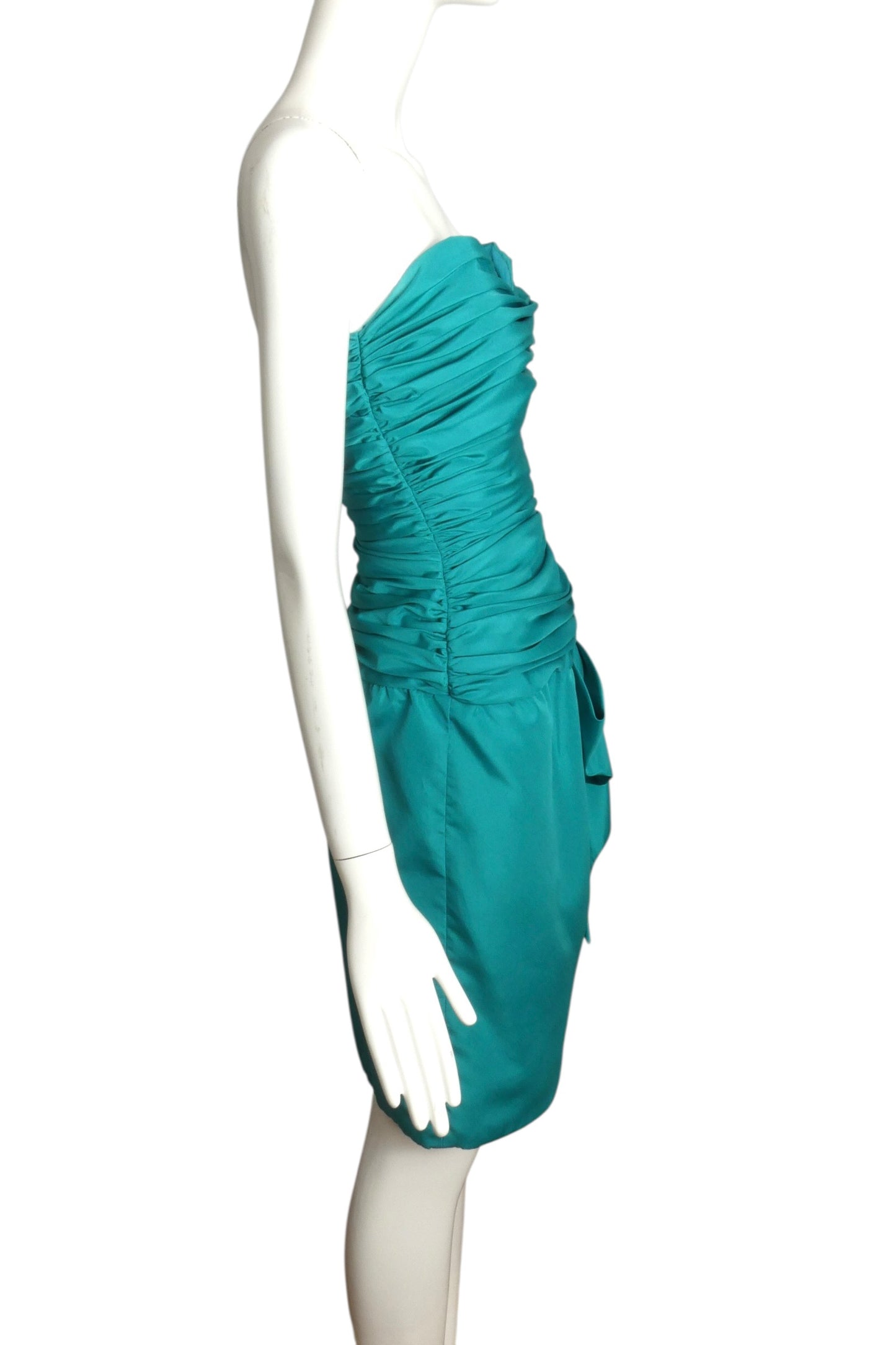 1980s Strapless Party Dress, Size 2