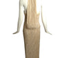 Rhinestone Plissé Evening Dress, Size 2