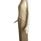 Rhinestone Plissé Evening Dress, Size 2