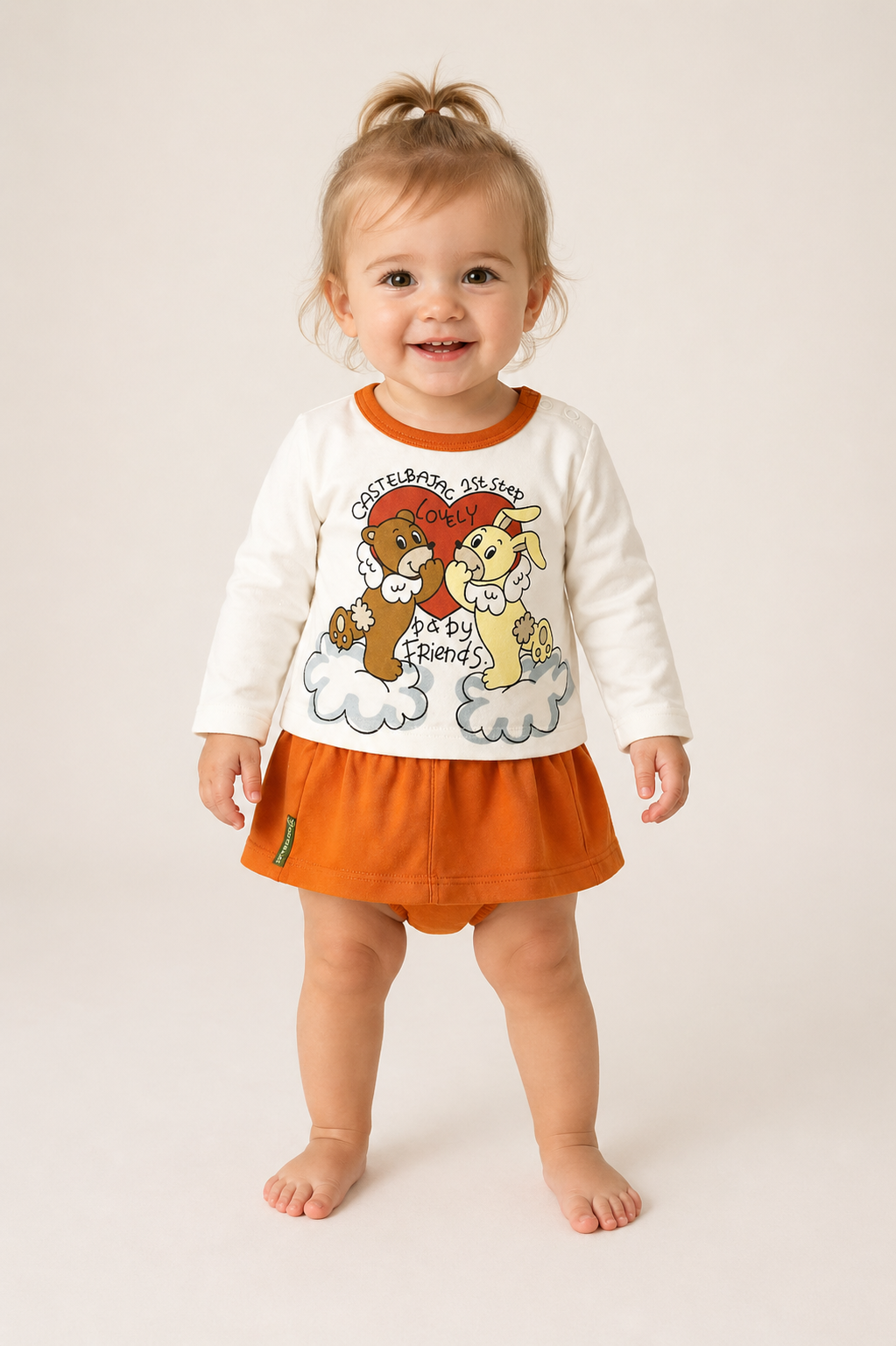 2pc Printed Knit Ensemble, Size- 12 Mos
