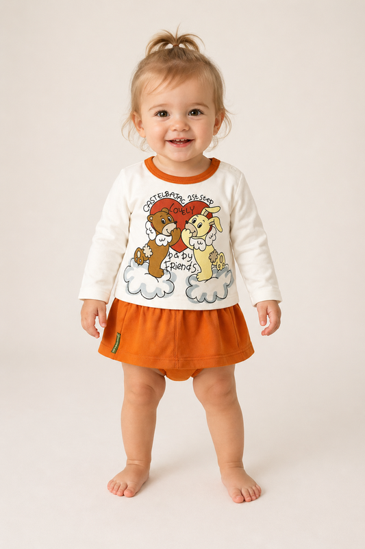 2pc Printed Knit Ensemble, Size- 12 Mos