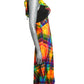 1970s Check Maxi Dress, Size 4
