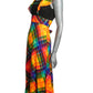 1970s Check Maxi Dress, Size 4