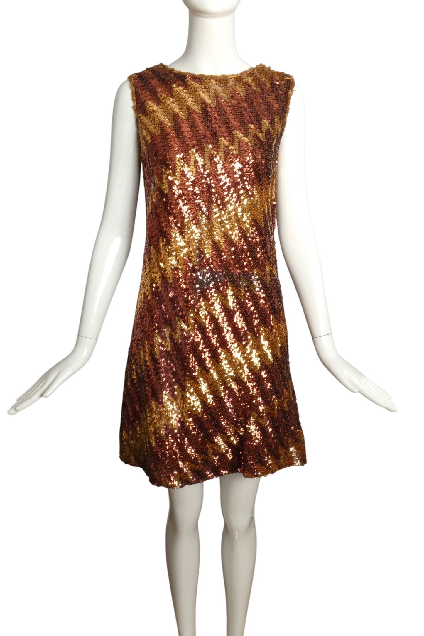 1960s Sequin Cocktail Dress, Size 6