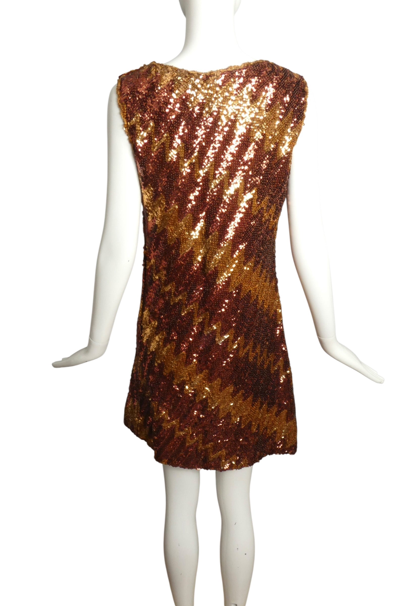 60s sequin dress 1960s Vintage Black Party / Small Iron on reverse 4 1960s Bill Blass Grey and