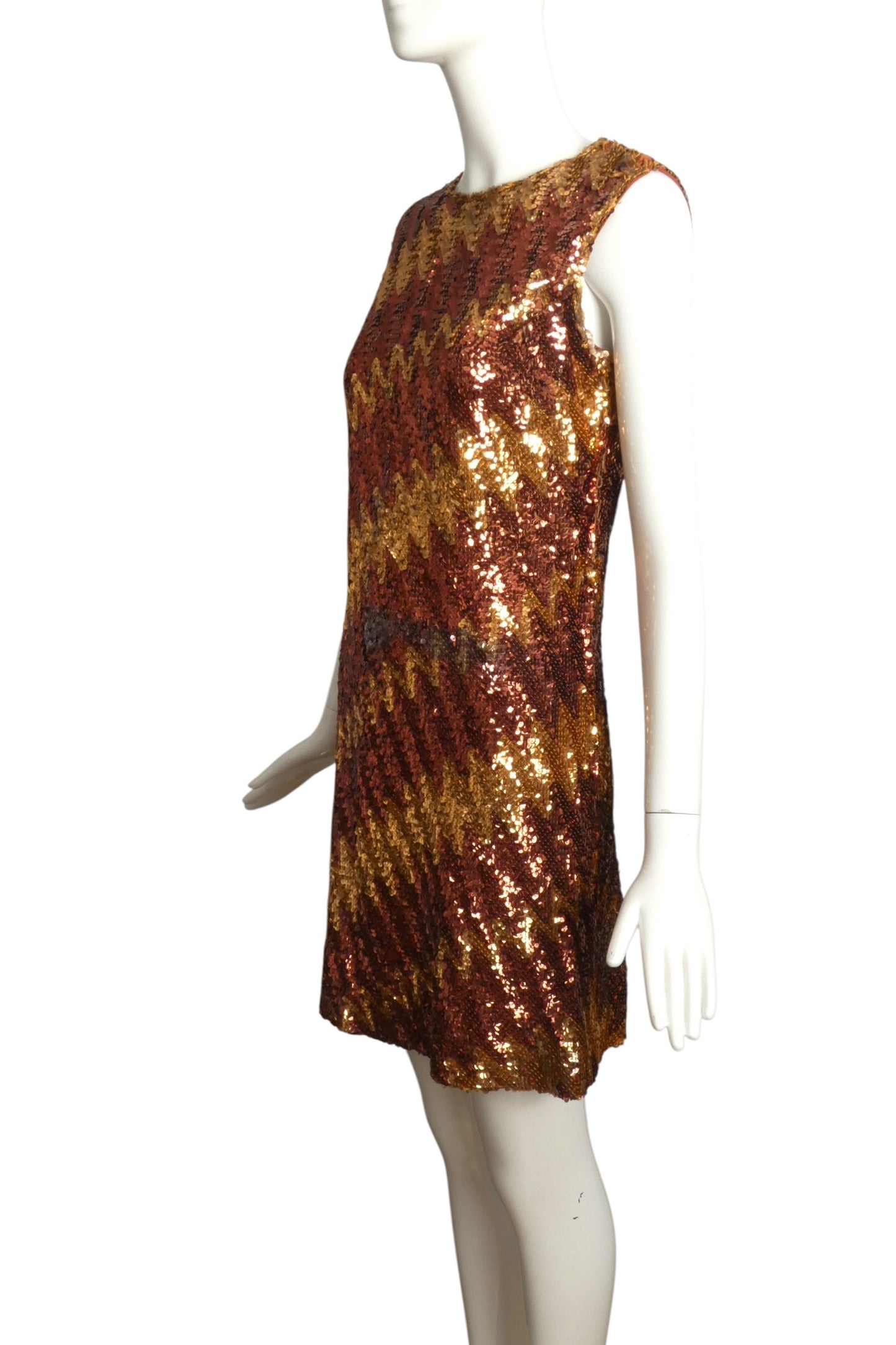 1960s Sequin Cocktail Dress, Size 6