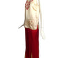 1920s Silk Embroidered Lounging Ensemble, Size-4