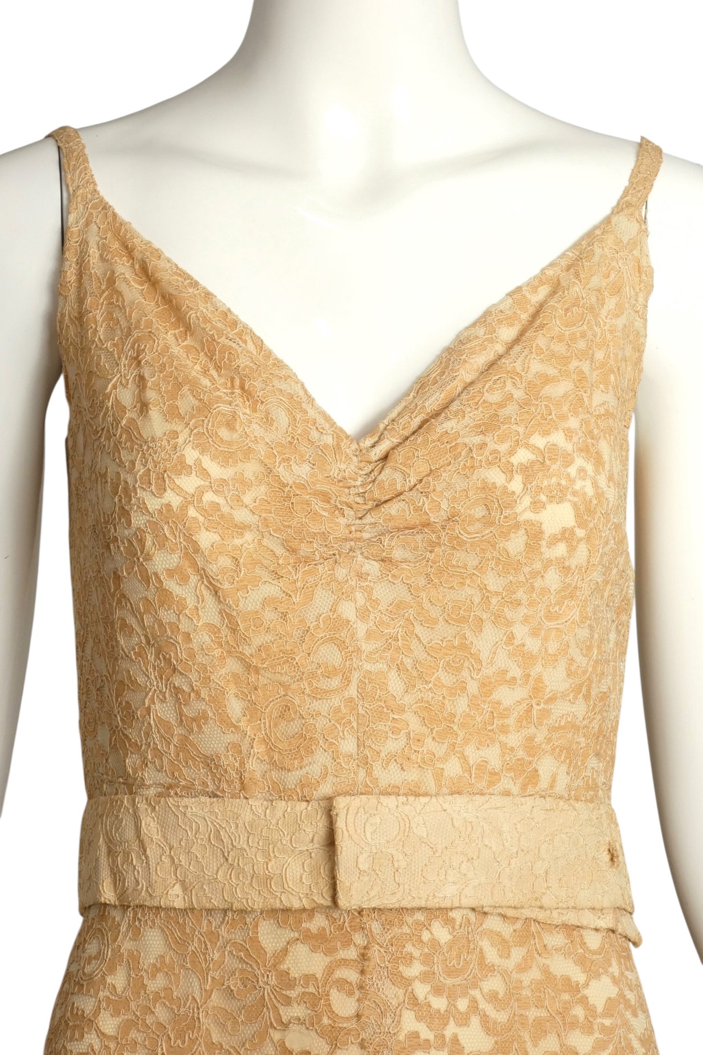 1930s Lace Evening Dress & Jacket, Size-4