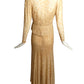 1930s Lace Evening Dress & Jacket, Size-4