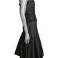 1980s Beaded Taffeta Dress, Size 8