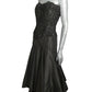 1980s Beaded Taffeta Dress, Size 8